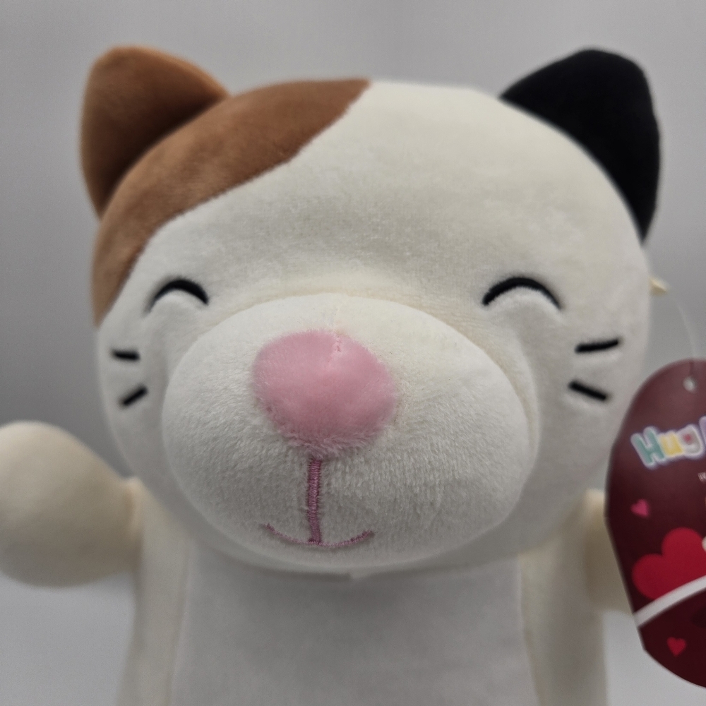 NEW Squishmallows Hug Mees Cam Calico Cat Valentines Plush Stuffed Animal 12" - Picture 2 of 14